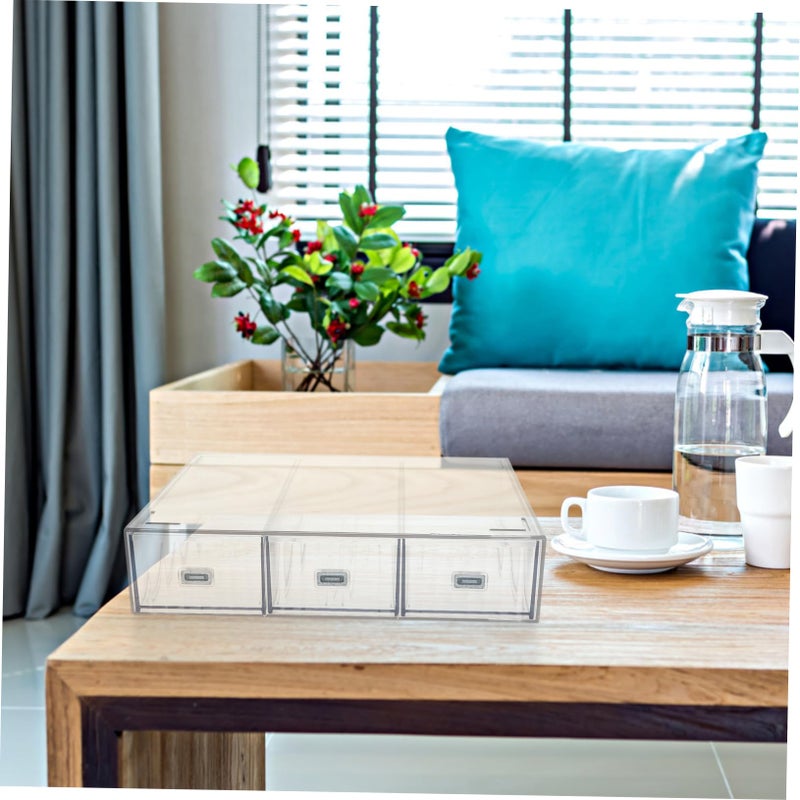 Stackable Desk Organizer Box Drawers For Office Supplies Cosmetics Desktop Storage - Image 4
