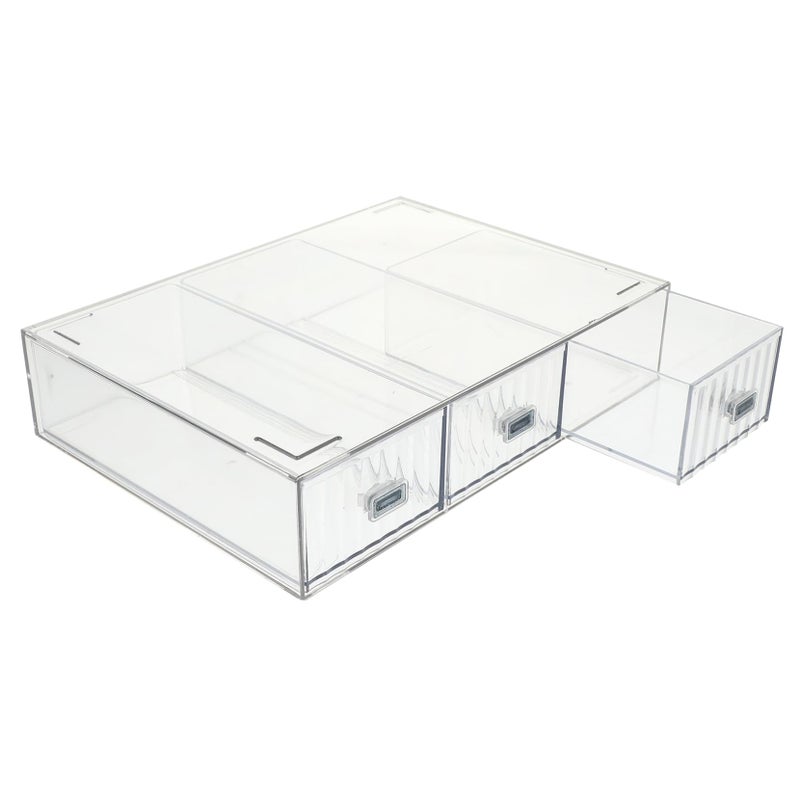 Stackable Desk Organizer Box Drawers For Office Supplies Cosmetics Desktop Storage - Image 2