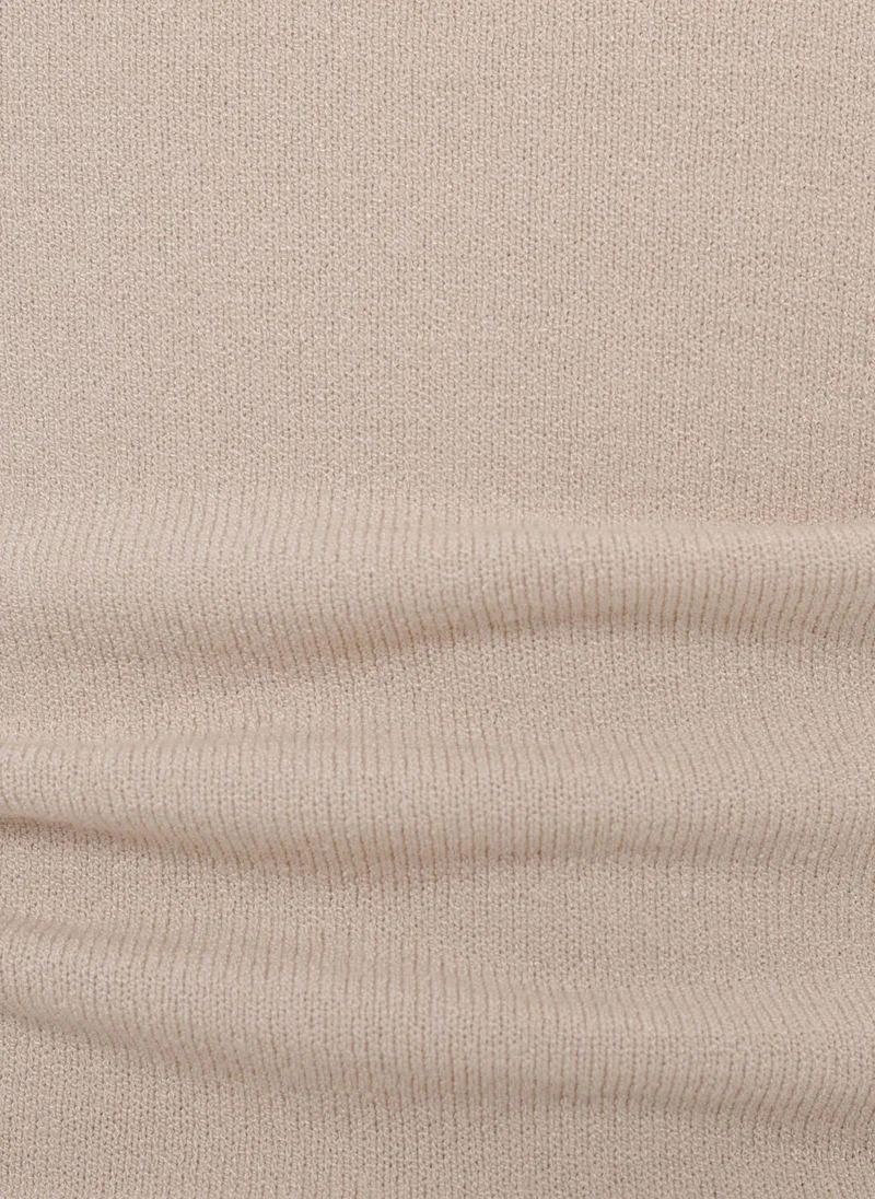 Lichi Two-material jersey top