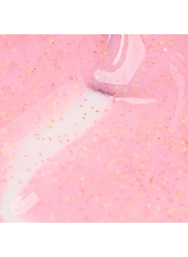 INOCOS Lollipop Effect Gel Polish LP2 Pink Colored Glitter 15ml - Image 2