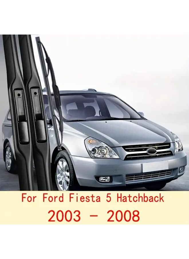 3 قطع من شفرات المساحات لسيارة فورد فييستا 5 هاتشباك 2003-2008 مقاس 22 16 11 بوصة - Image 1