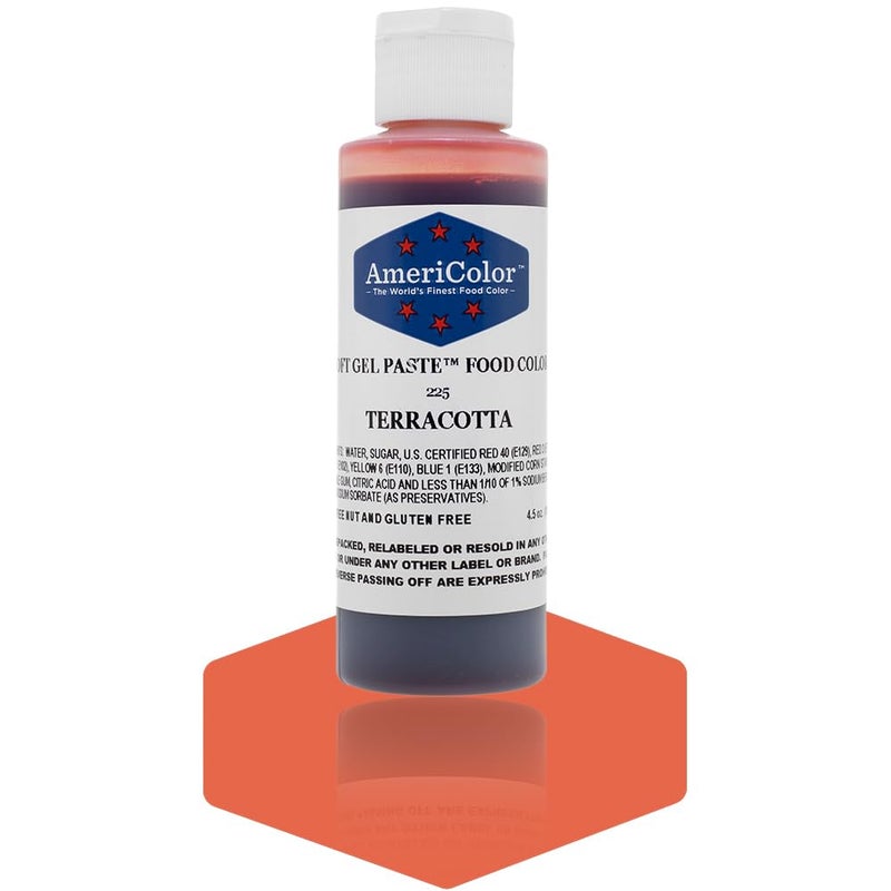 AmeriColor TERRACOTTA SOFT GEL PASTE 45 OZ Cake Decorating - Image 3