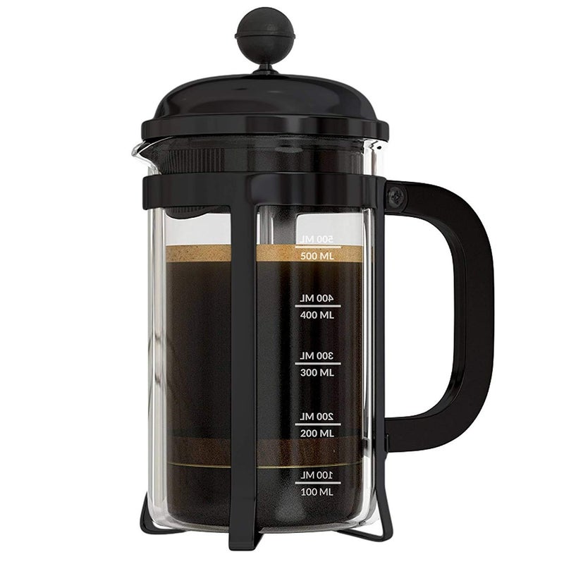InstaCuppa French Press Coffee Maker with 4 Part Superior Filtration 350 ML, Black - Image 2