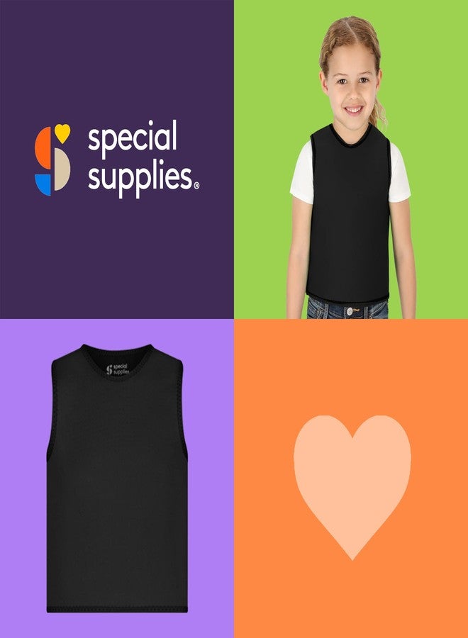 Special Supplies Sensory Compression Vest Deep Pressure Comfort (Black, X-Small) - Image 2
