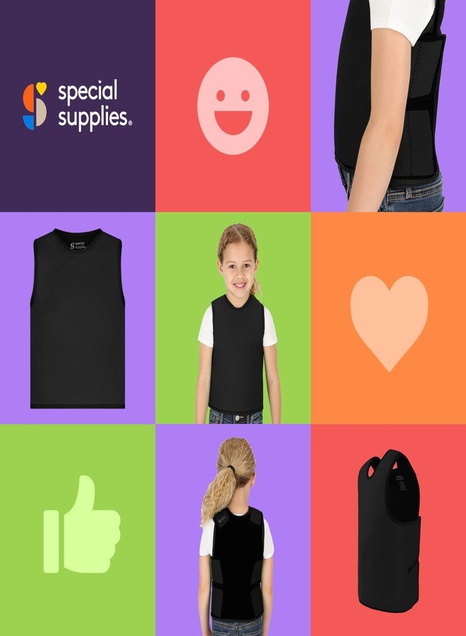 Special Supplies Sensory Compression Vest Deep Pressure Comfort (Black, X-Small) - Image 4
