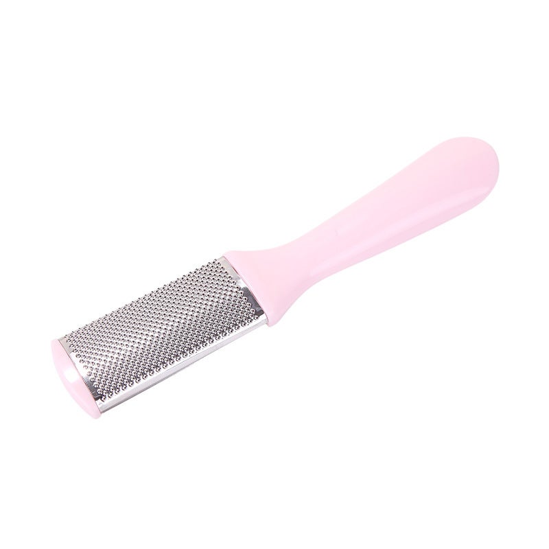Generic FaSoLa Stainless Steel Foot File Creative Double-Sided Callus Remover Pink 