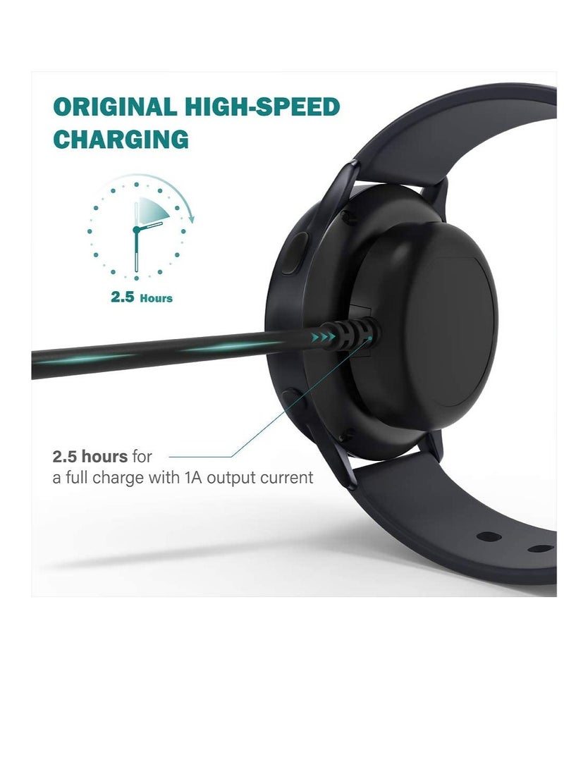 ELTRAZONE Charger Compatible with Samsung Galaxy Watch 4/4 Classic Watch3 Active 1 2 SM-R500 SM-R830 SM-R820 SM-R840 SM-R850 - USB Charging Cable 3.3ft 100cm - Smartwatch Accessories - Image 5