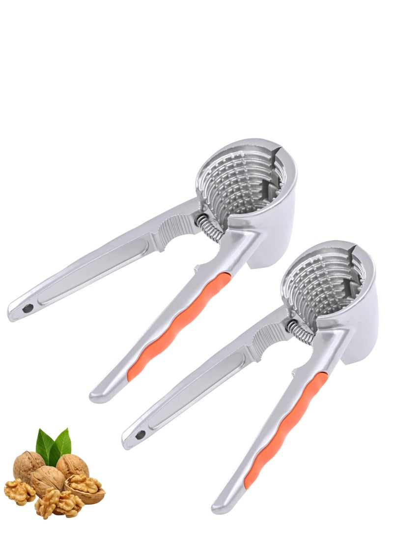 KASTWAVE 2 PCS Nut Crackers Heavy Duty Walnut Cracker with Non-Slip Handle Nut Crackers Tools Funnel Walnut Pliers Nutcracker Pecan Walnut Plier Clip Tool - Image 1