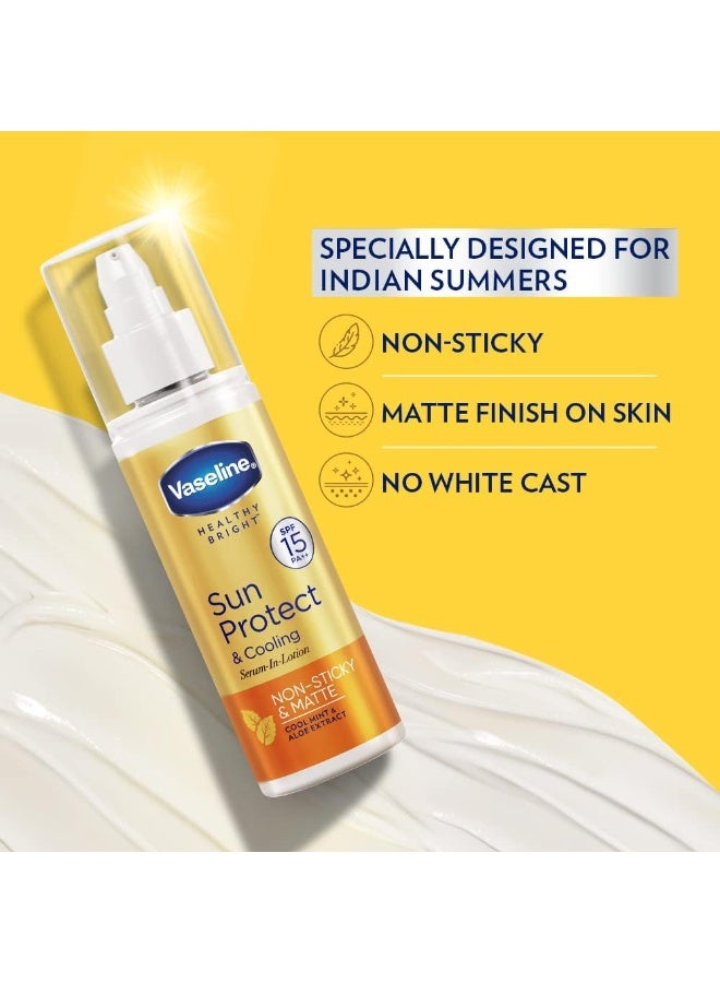 فازلين لوشن فازلين للجسم بعامل حماية من الشمس 15، 180 مل، للبشرة غير اللزجة والمرطبة والمحمية من الشمس - Image 4