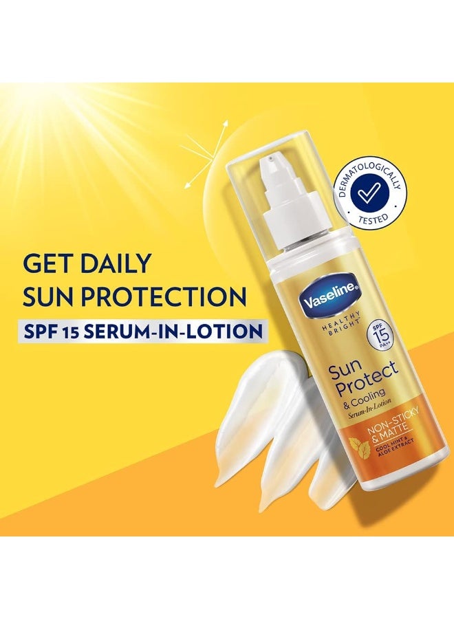 فازلين لوشن فازلين للجسم بعامل حماية من الشمس 15، 180 مل، للبشرة غير اللزجة والمرطبة والمحمية من الشمس - Image 5