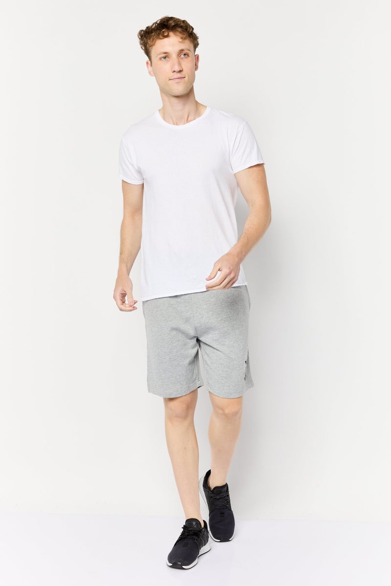 Paul Frank Men Graphic Print Basic Shorts, Grey - Image 3