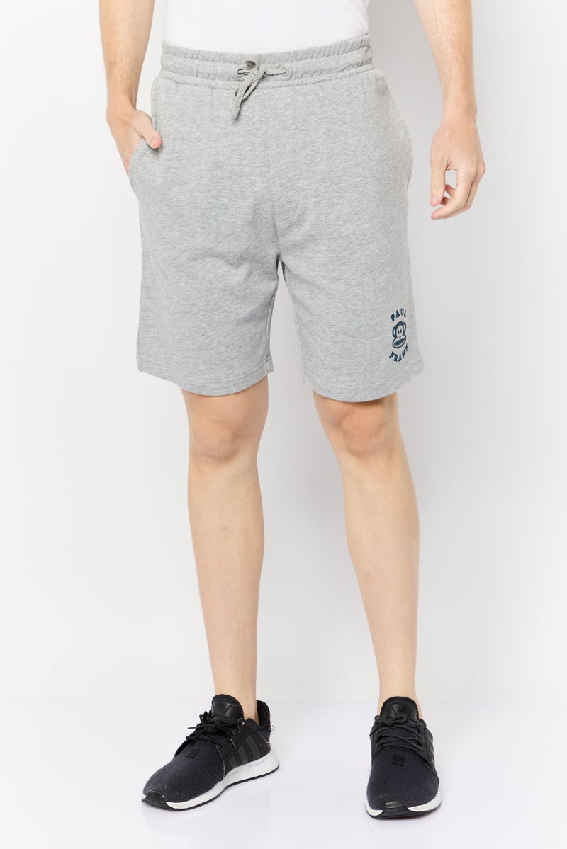 Paul Frank Men Graphic Print Basic Shorts, Grey - Image 1