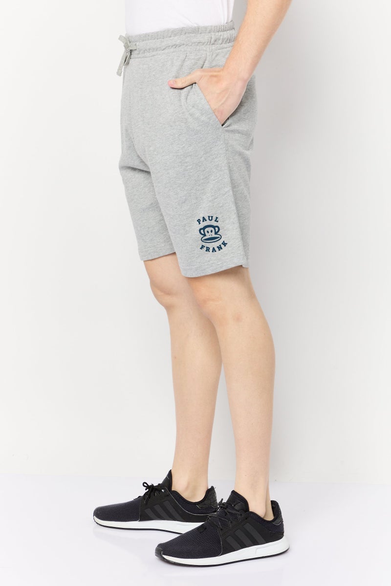 Paul Frank Men Graphic Print Basic Shorts, Grey - Image 4