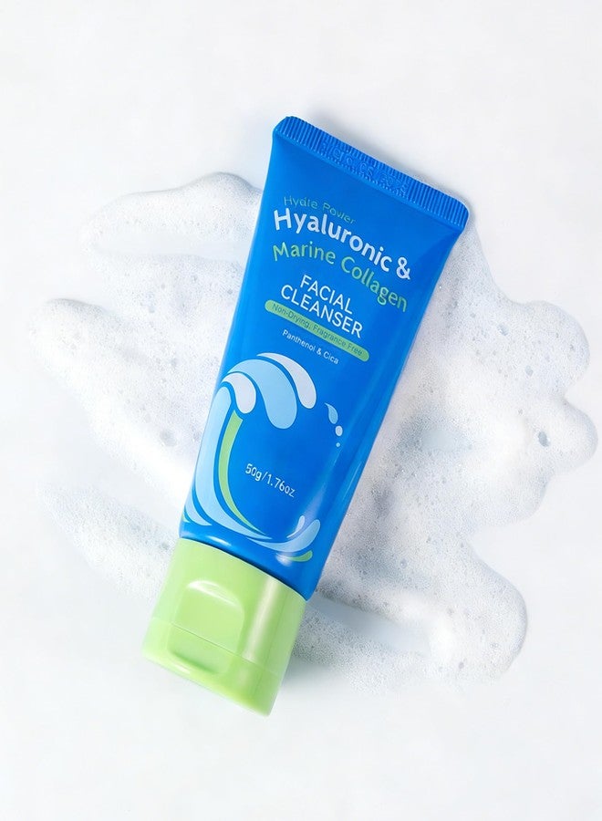 Easilydays Hyaluronic Acid & Collagen Facial Cleanser, Amino Acid Surfactants Face Wash, Hydrating Gentle Foaming Cleanser for Repairing Deep Cleansing Moisturzing Balance Oil Water, No Dryness - Image 1