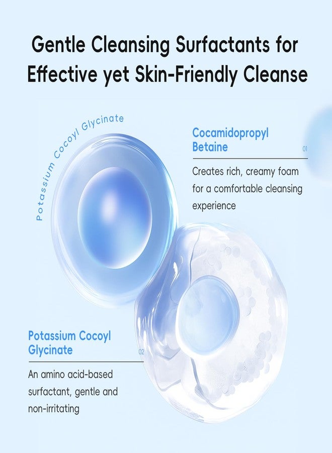 Easilydays Hyaluronic Acid & Collagen Facial Cleanser, Amino Acid Surfactants Face Wash, Hydrating Gentle Foaming Cleanser for Repairing Deep Cleansing Moisturzing Balance Oil Water, No Dryness - Image 3