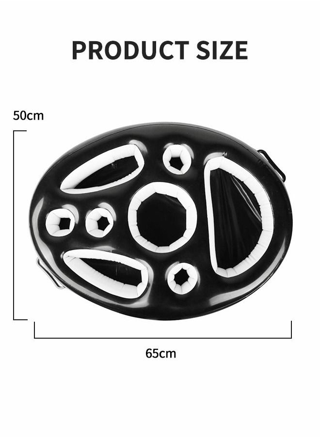 Pool Drink Holder Floats Inflatable Floating Drink Holder Pool Floats,Floating Pool Tray for Food and Drinks,Swimming Pool Party Beach Accessories,Pool Drink Floats