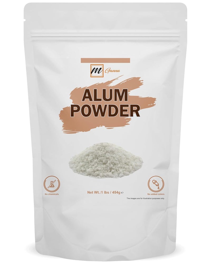 100 Natural Alum Powder for Clear and Glowing Skin and Health 454 GMS  1 LBS