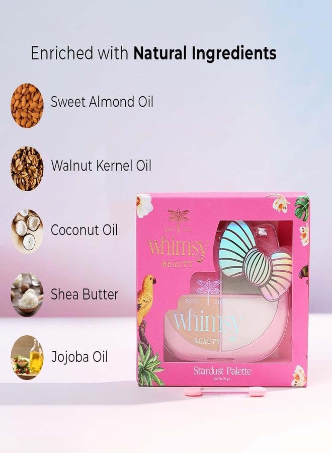 ويمسي باليت ظلال العيون "ستاردست" من ويمسي بيوتي للأطفال والمراهقين | ألوان لامعة وبراقة بقوام ناعم قابل للمزج | غنية بمستحضرات تجميل العيون | من 4 إلى 16 سنة | عضوي وطبيعي | 10 غرام - Image 2