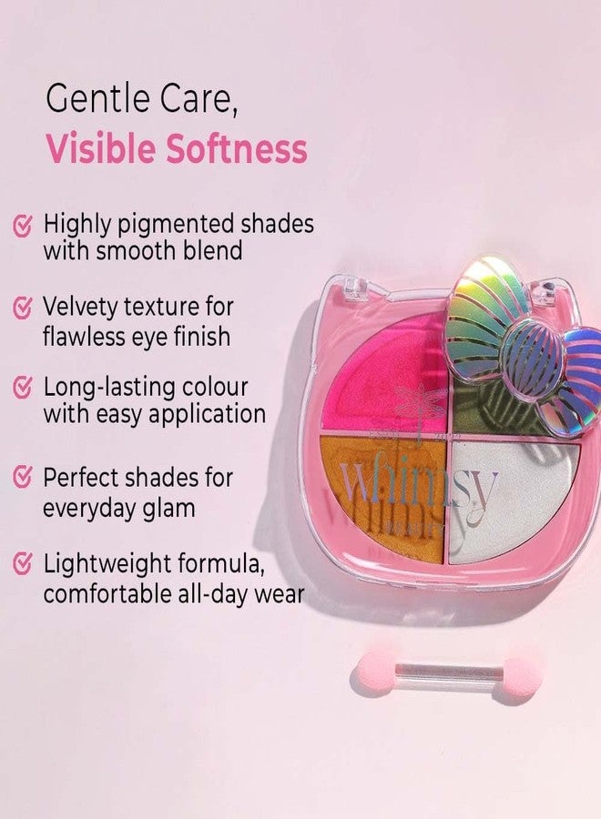 ويمسي باليت ظلال العيون "ستاردست" من ويمسي بيوتي للأطفال والمراهقين | ألوان لامعة وبراقة بقوام ناعم قابل للمزج | غنية بمستحضرات تجميل العيون | من 4 إلى 16 سنة | عضوي وطبيعي | 10 غرام - Image 3