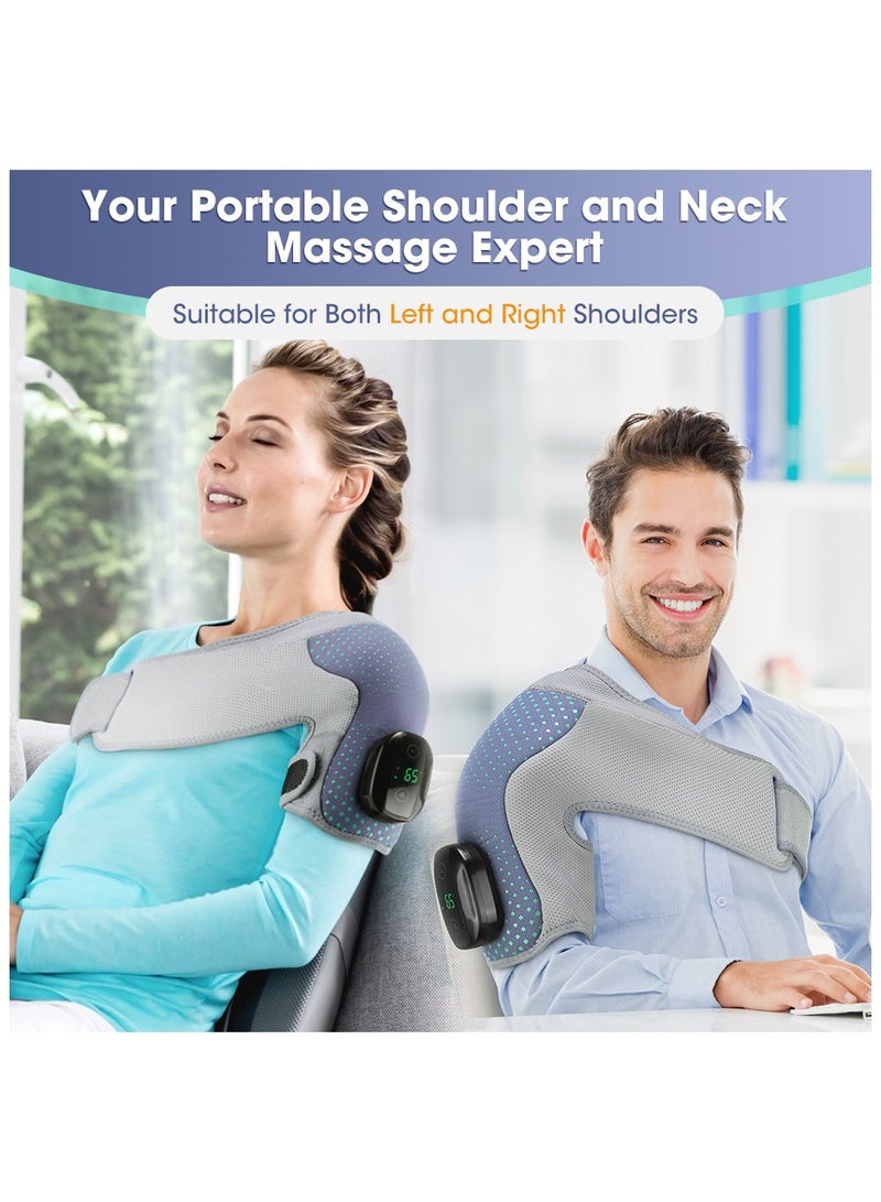 Furtey Cordless Shoulder Heating Pad, Heated Shoulder Wrap with Vibration, Shoulder Massager Heated Shoulder Brace for Women Men  - Image 3