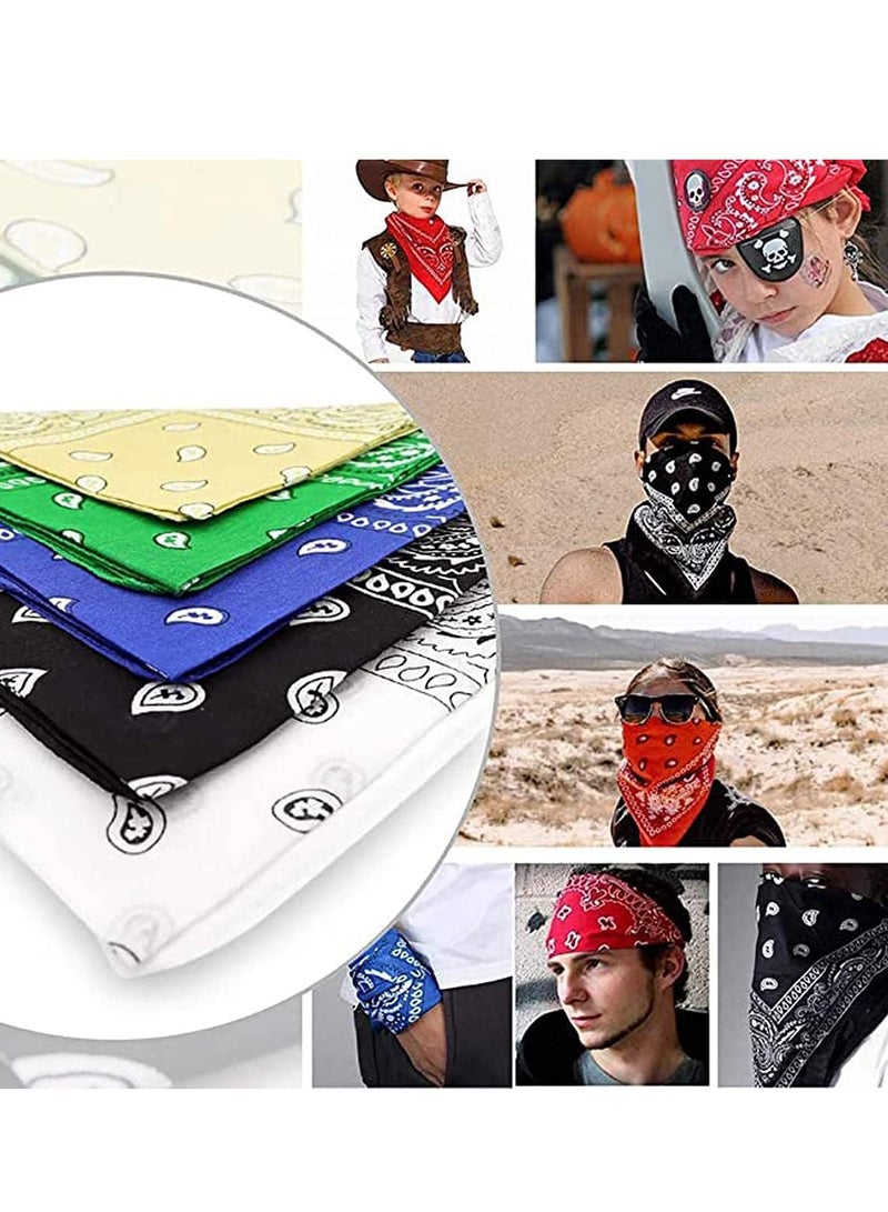 6pcs Unisex Bandanas, Scarf, Square Bandana Perfect for Cycling, Sports or as a Neck Gaiter - Image 5