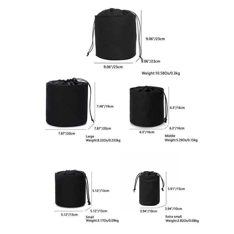 YONBEN Purse Organizer with Cotton Canvas, Bag Insert with Round Storage Pocket and Purse Liner - Easy Access - Image 2