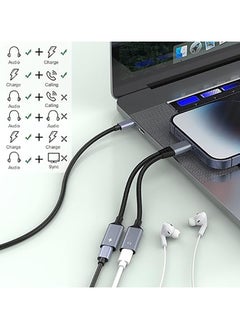 Generic iPhone Charging and Headphone Adapter, iPhone Lightning to 2 Lightning Adapter,Dual Lightning AUX + Charger Adapter Dongle Cable Splitter Audio Charger for iPhone 14Pro  Max/14 Pro/12/11/X/8/pad  - Image 3
