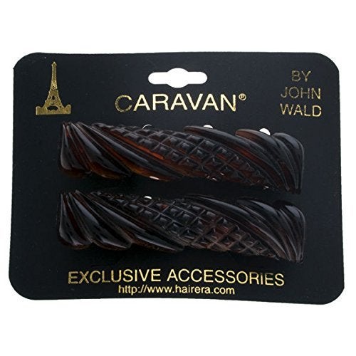 Caravan Small 4 Style Barrette Pair Model No. 434/2 - Image 2