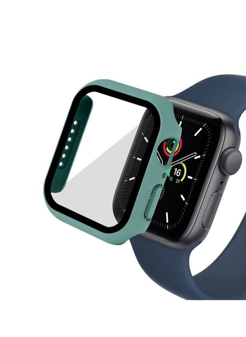TWEGGON - Apple Watch 9/8/7 Case 45mm, Protection Case with Tempered Glass Case for Apple Watch 9/8/7 45mm Green - Image 1