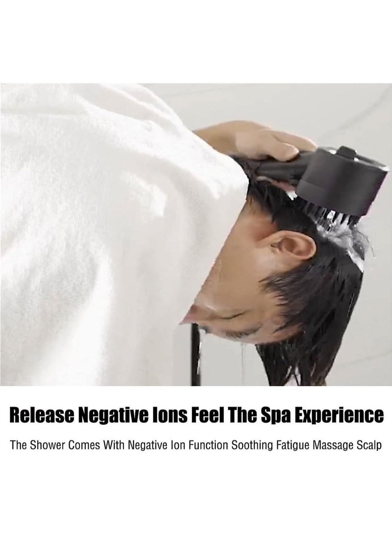 Shower Filter Head, Handheld High-Pressure Head to Remove Chlorine and Impurities, Massages Scalp Anti Hairfall Dry Skin, with Hose Holder (3 Modes) - Image 4