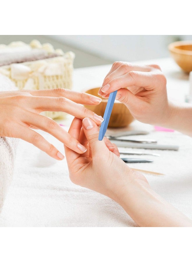 Mudder 8 Pieces Stone Nail File Nail Pumice Stone Stick Pumice Stone Nail Cuticle Pusher Stone File For Home Salon Nail Buffing Tool - Image 5