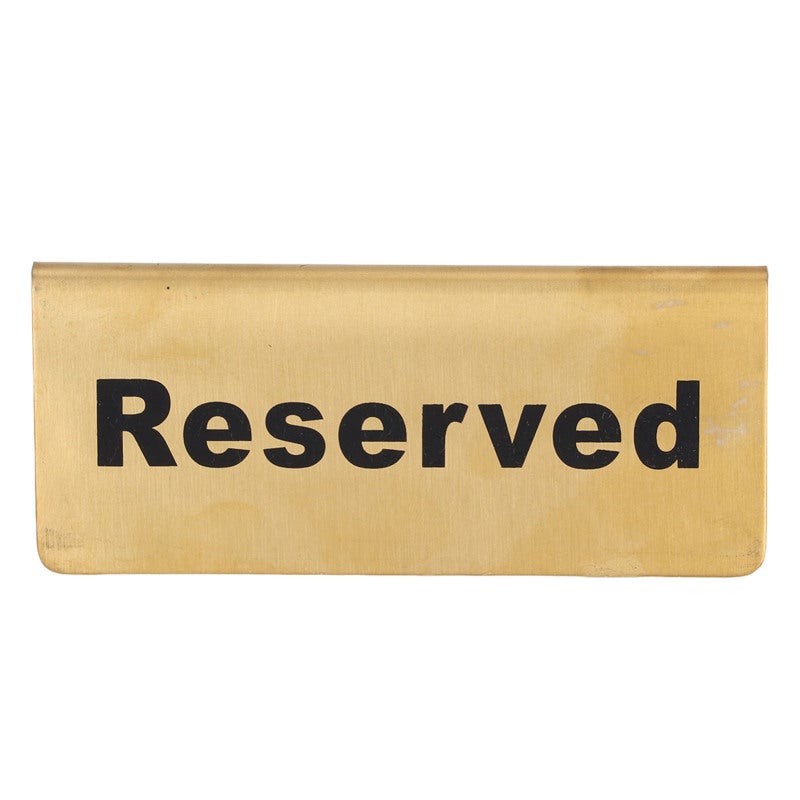 Double Sided Metal Table Top Sign - Tent Shape Stainless Steel Table Sign for Restaurant, Hotel, Wedding & Event Use - Image 5