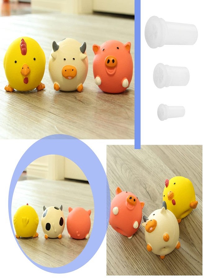 كريت آيديا ابتكر فكرة 150 قطعة من كرات ألعاب الحيوانات الأليفة البيضاء بثلاثة أحجام، بديلة للصفارات، لعبة بلاستيكية متينة ومرحة، ملحقات ألعاب BB، لعبة صفارة للحيوانات الأليفة للأطفال - Image 3