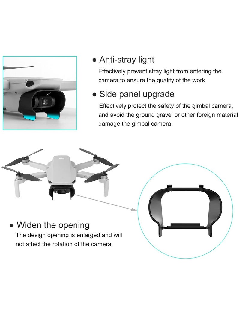 KASTWAVE درع خفيف + واقي جيمبال + مجموعة من 2 قطعة من فيلم حماية العدسة الشفاف الفائق لطائرات DJI Mavic Mini / Mini 2 / Mini SE، ملحقات حماية الطائرات، غطاء شمس درع خفيف، ملحقات - Image 3