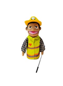 General 1 Pcs Worker Occupation Professional Figurine Role Playing Parent-Child Interaction Toy Family Companionship Plush Doll Figurine Toy Hand Puppet With Control Lever  - Image 1