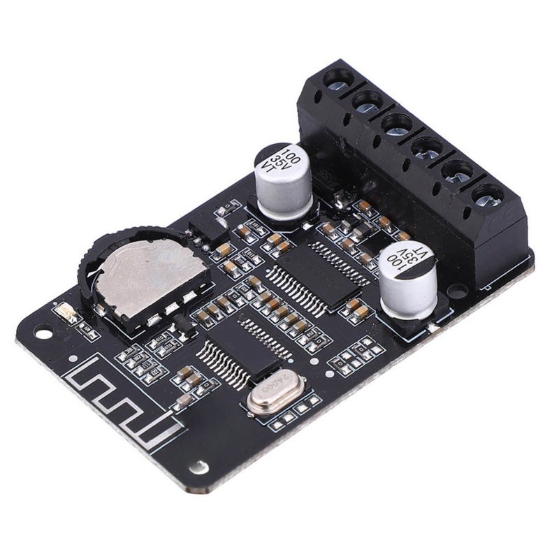 Stereo Bluetooth Amplifier: Dual Channel, 15m Bluetooth 5.0 Transmission, Volume Control Knob - Overheat Short Circuit Protection, Compact Power Amplifier Board for Audio Enthusiasts & DIY Audio Setup - Image 1