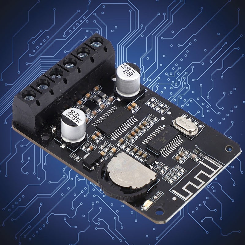 Stereo Bluetooth Amplifier: Dual Channel, 15m Bluetooth 5.0 Transmission, Volume Control Knob - Overheat Short Circuit Protection, Compact Power Amplifier Board for Audio Enthusiasts & DIY Audio Setup - Image 5