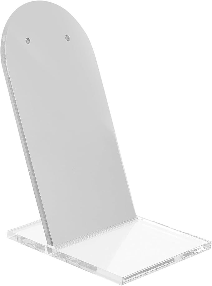 Acrylic Mirror Jewelry Display Stand Transparent Smooth Low Tray for Earrings Photography Props Showcasing - Image 1