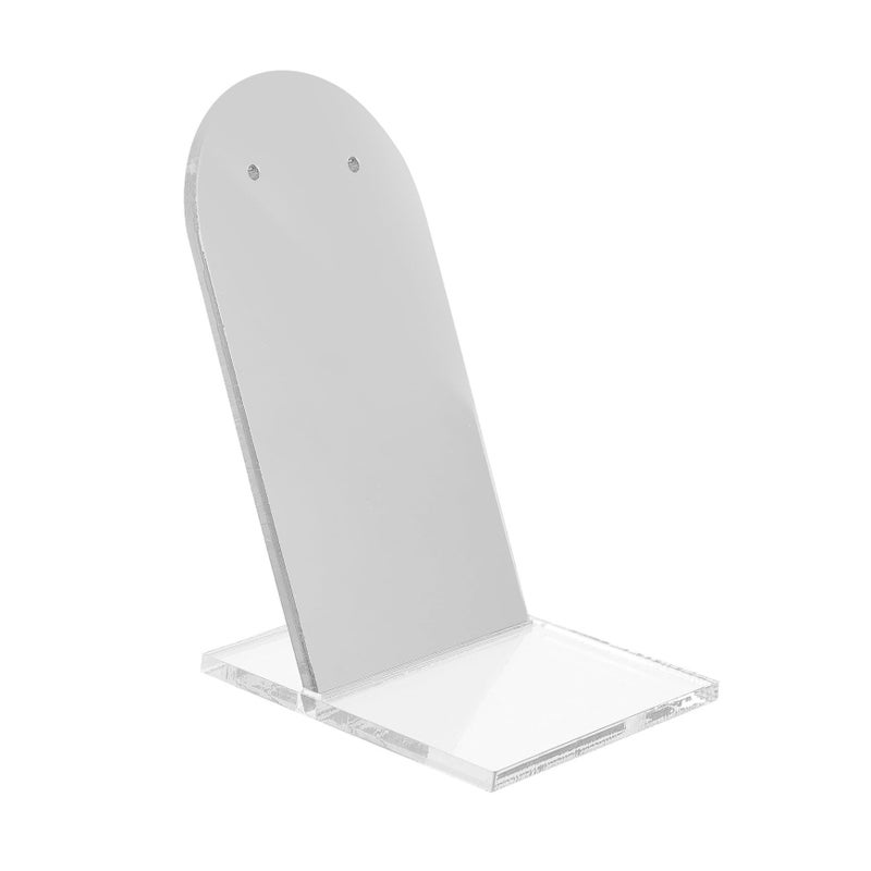 Acrylic Mirror Jewelry Display Stand Transparent Smooth Low Tray for Earrings Photography Props Showcasing - Image 2
