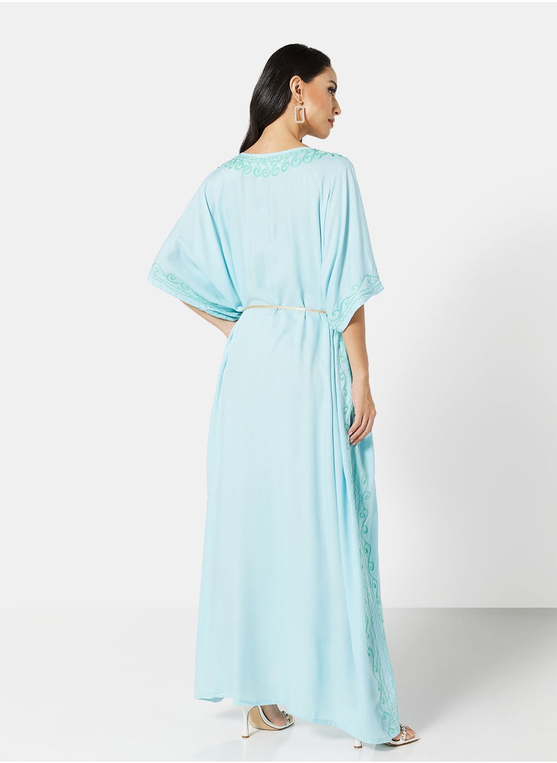 ARABIAN CLOSET EMBROIDERED KAFTAN  - Image 2