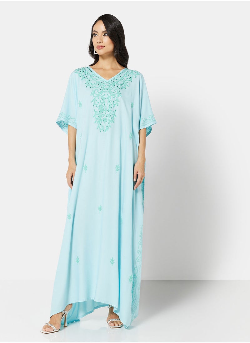 ARABIAN CLOSET EMBROIDERED KAFTAN  - Image 5