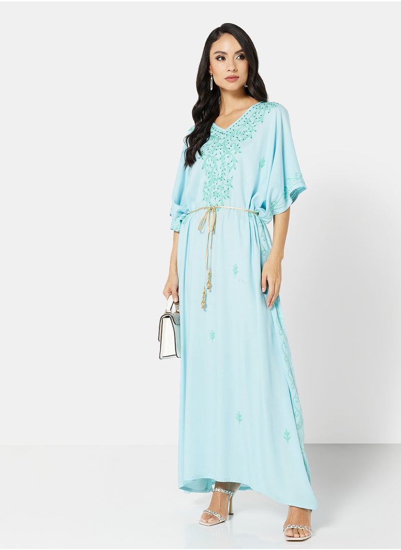 ARABIAN CLOSET EMBROIDERED KAFTAN  - Image 3