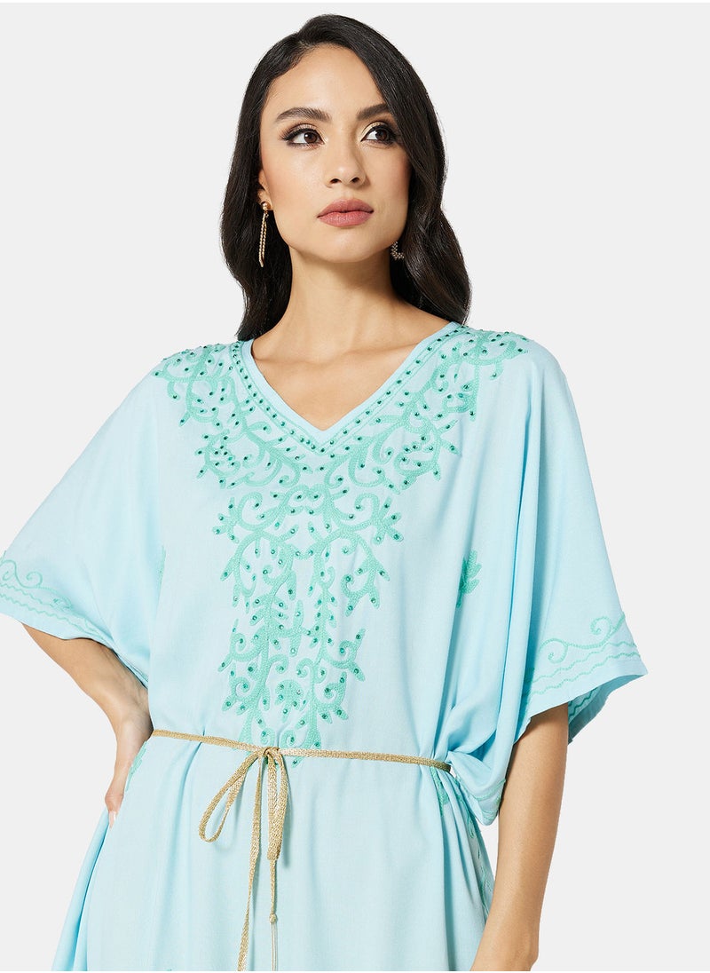ARABIAN CLOSET EMBROIDERED KAFTAN  - Image 4