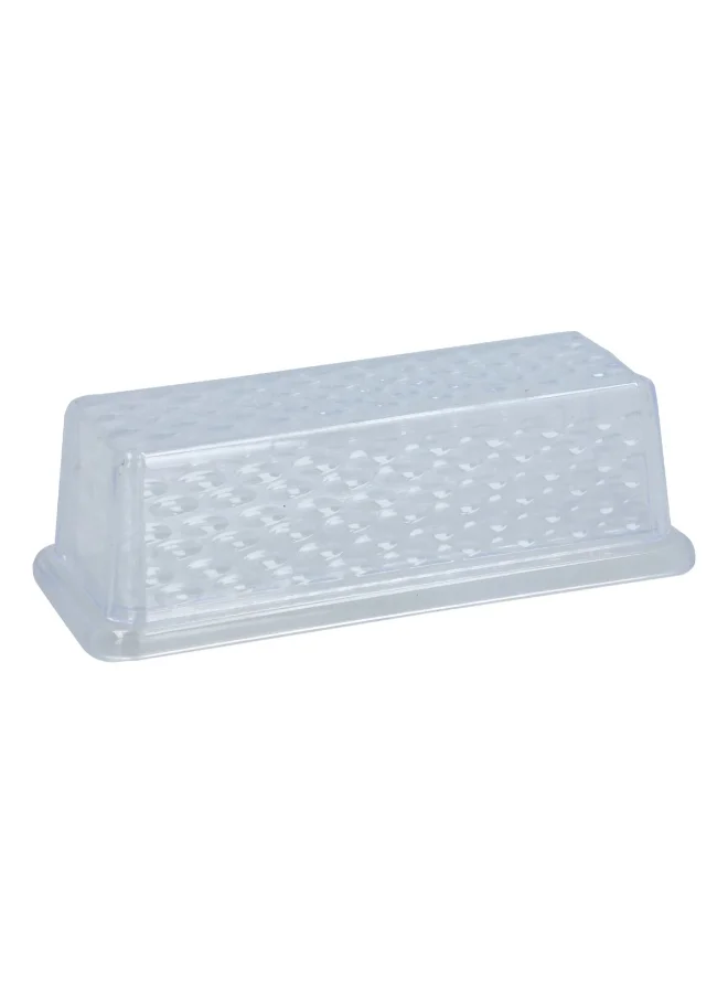Chef Craft Plastic Butter Dish with Cover Clear 6.75inch 21458