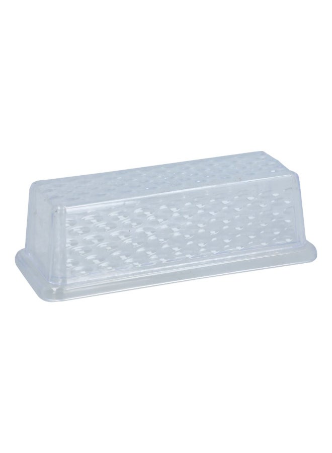 Chef Craft Plastic Butter Dish with Cover Clear 6.75inch 21458 - Image 2