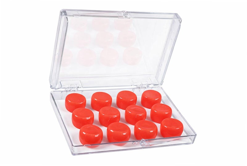 Aqua Ears Ear Plugs AquaEars Red 6 Pair Soft Silicone carry case with Activ Aloe For Sleep Swim Meditation Water Proof, Sound Reducing Study Loud Events Shower - Image 4