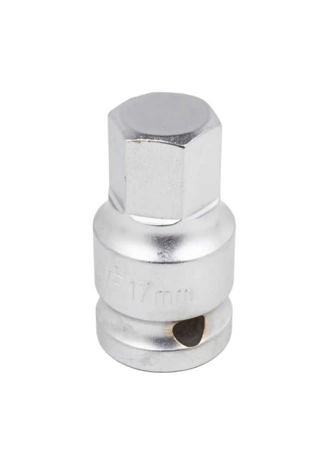 Socket bit 1/2", 6 point, 17mm