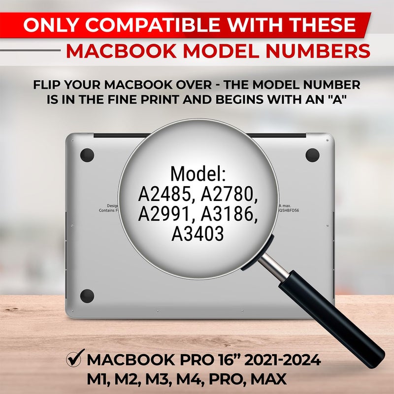 SightPro Magnetic Privacy Screen for MacBook Pro 16 Inch (2021-2024, M1, M2, M3, M4, Pro, Max) Removable Laptop Privacy Filter Shield and Protector - Image 2