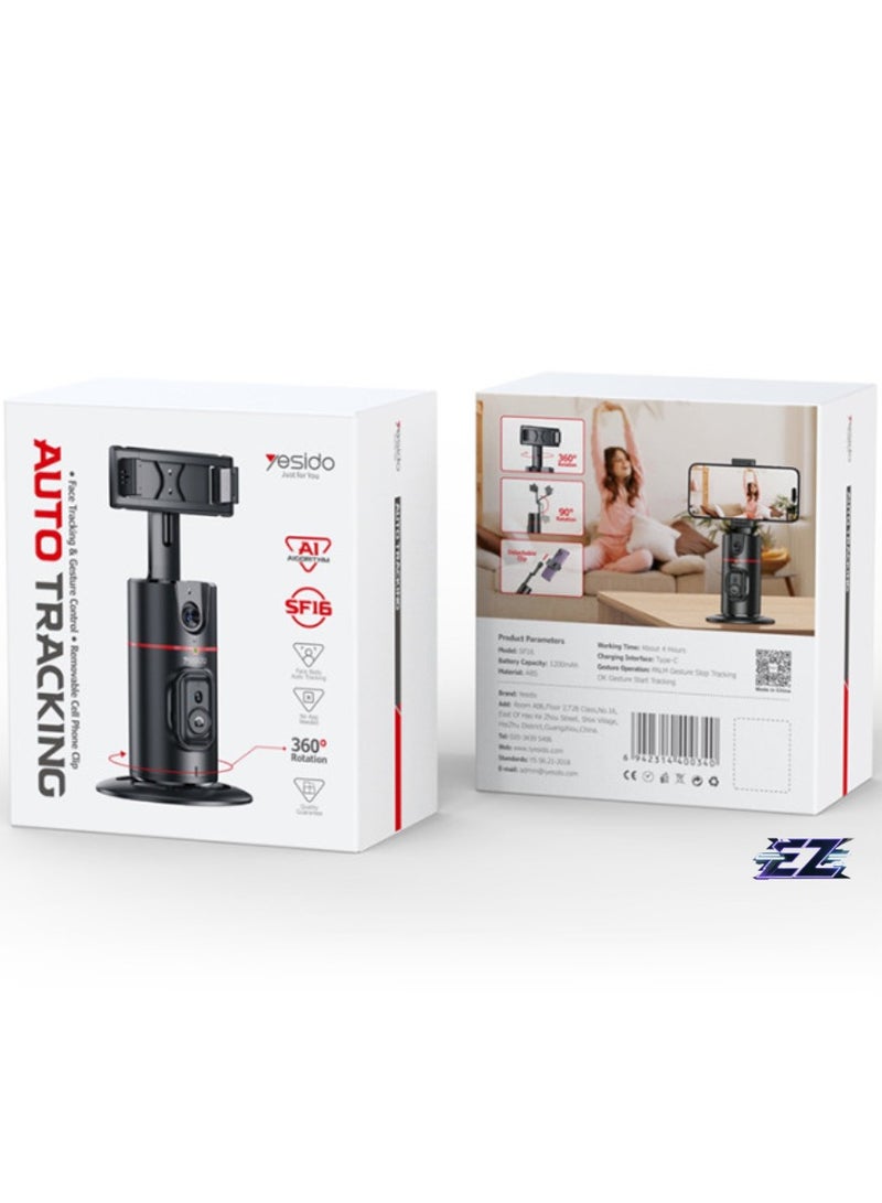 ELTRAZONE Auto Face Tracking Tripod 360 Removable Design With Remote Controller Selfie Stick Holder - Image 4