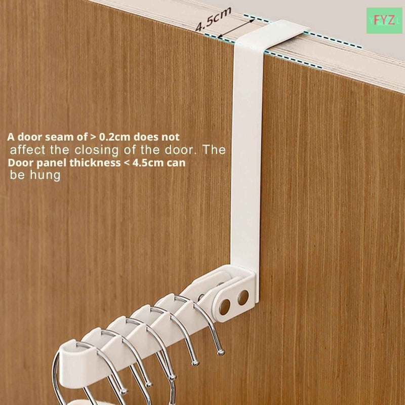 No-Drill Over-Door Clothes Hook, Foldable Storage Hanger - Image 3